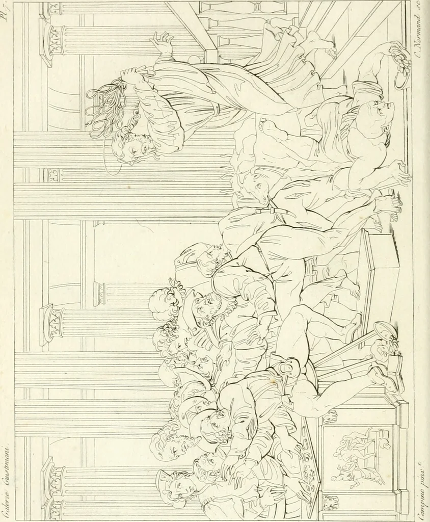 An illustration from Galerie Giustiniani; ou, Catalogue figuré des tableaux de cette célèbre Galerie, 1812, leaf 39