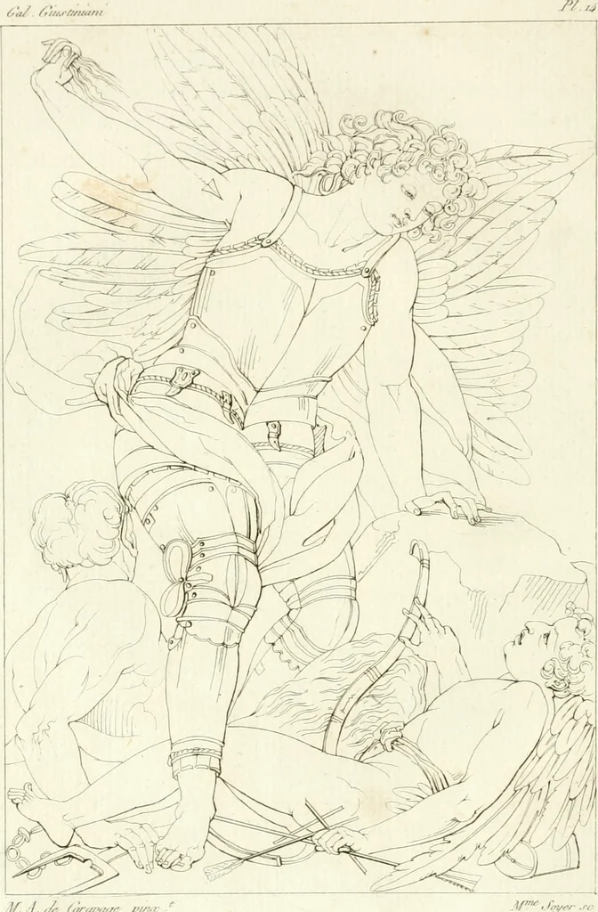 An illustration from Galerie Giustiniani; ou, Catalogue figuré des tableaux de cette célèbre Galerie, 1812, leaf 67