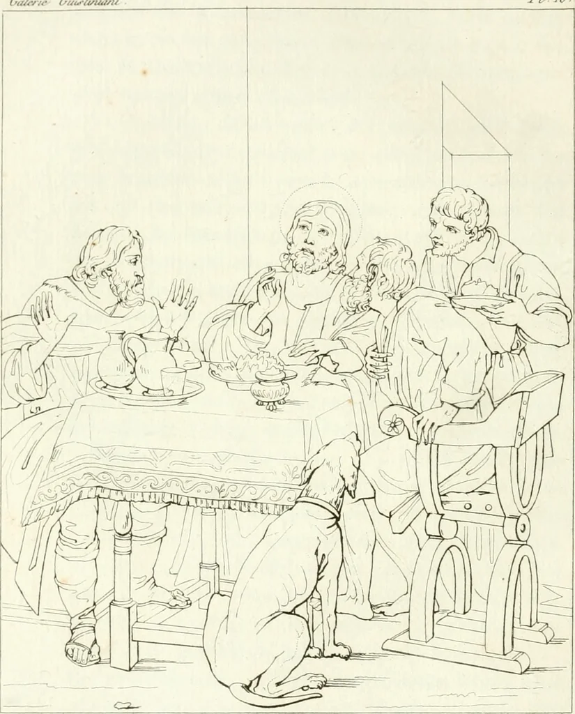 An illustration from Galerie Giustiniani; ou, Catalogue figuré des tableaux de cette célèbre Galerie, 1812, leaf 75
