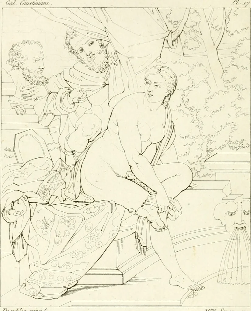 An illustration from Galerie Giustiniani; ou, Catalogue figuré des tableaux de cette célèbre Galerie, 1812, leaf 79