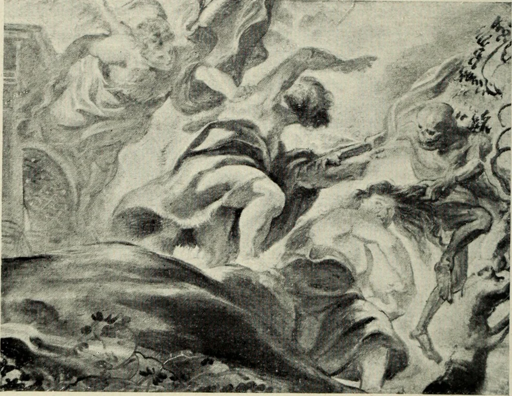 An illustration from Galerie v Rudolfin, 1913, leaf 75