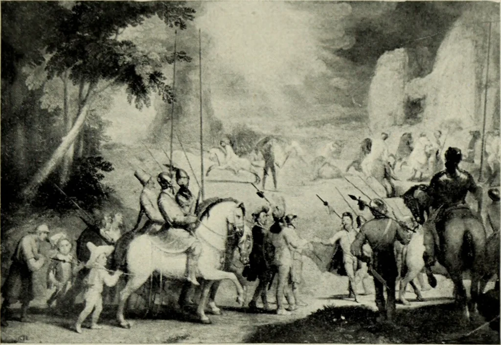 An illustration from Galerie v Rudolfin, 1913, leaf 76