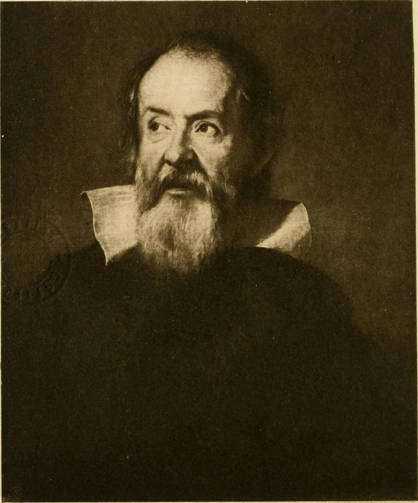 An illustration from Galileo, his life and work, 1903, leaf 4