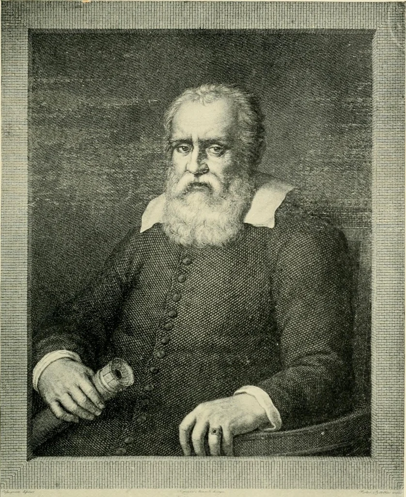 An illustration from Galileo, his life and work, 1903, leaf 429