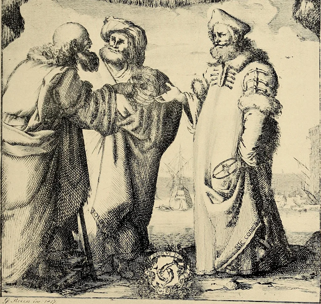 An illustration from Galileo, his life and work, 1903, leaf 309