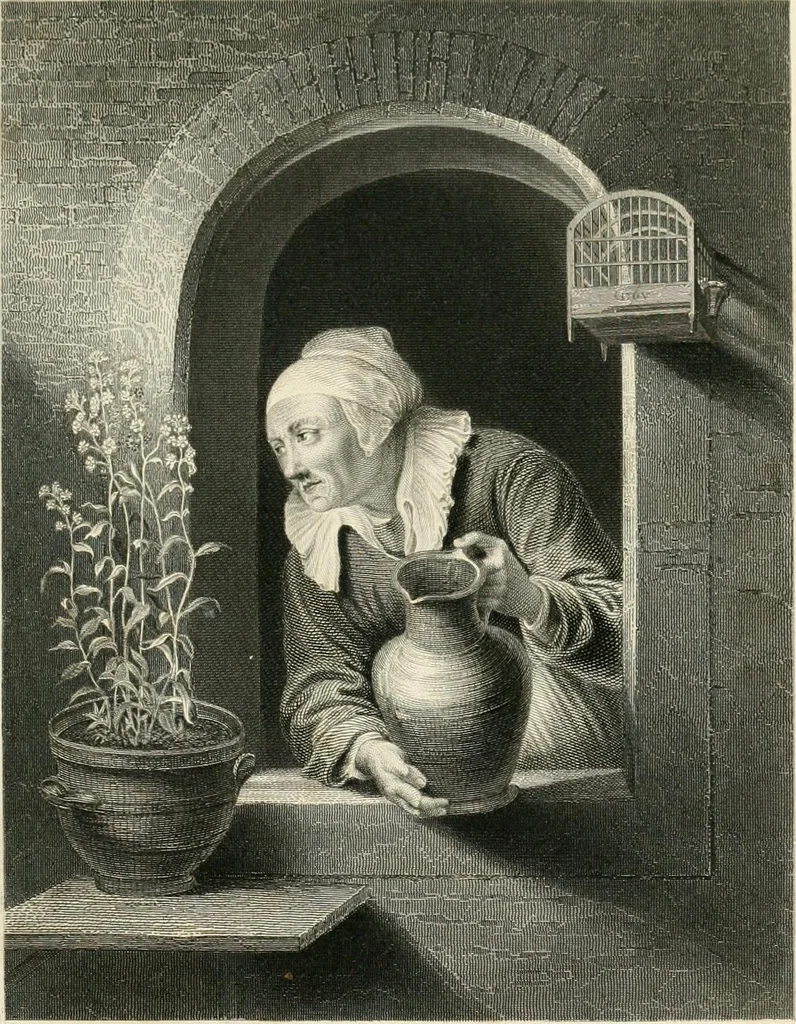 An illustration from The galleries of Vienna; a selection of engravings after the most celebrated pictures in the Imperial gallery of the Belvedere, and from other renowned collections in Vienna. With descriptive text, 1867, leaf 165