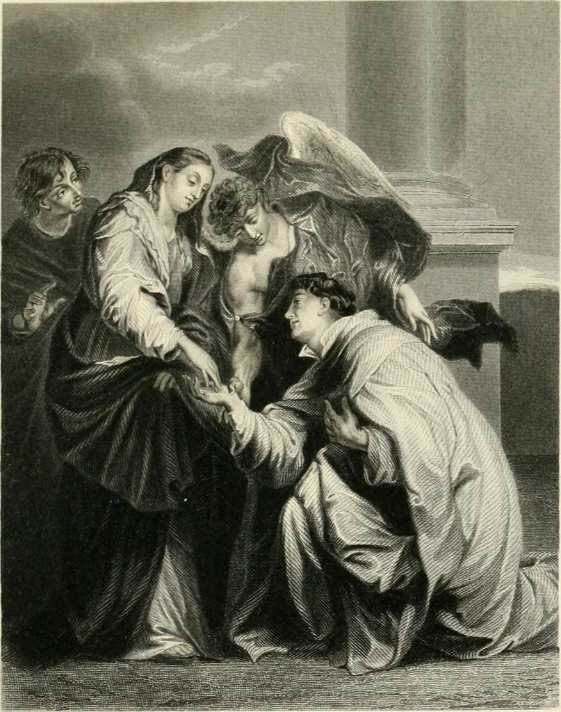 An illustration from The galleries of Vienna; a selection of engravings after the most celebrated pictures in the Imperial gallery of the Belvedere, and from other renowned collections in Vienna. With descriptive text, 1867, leaf 175