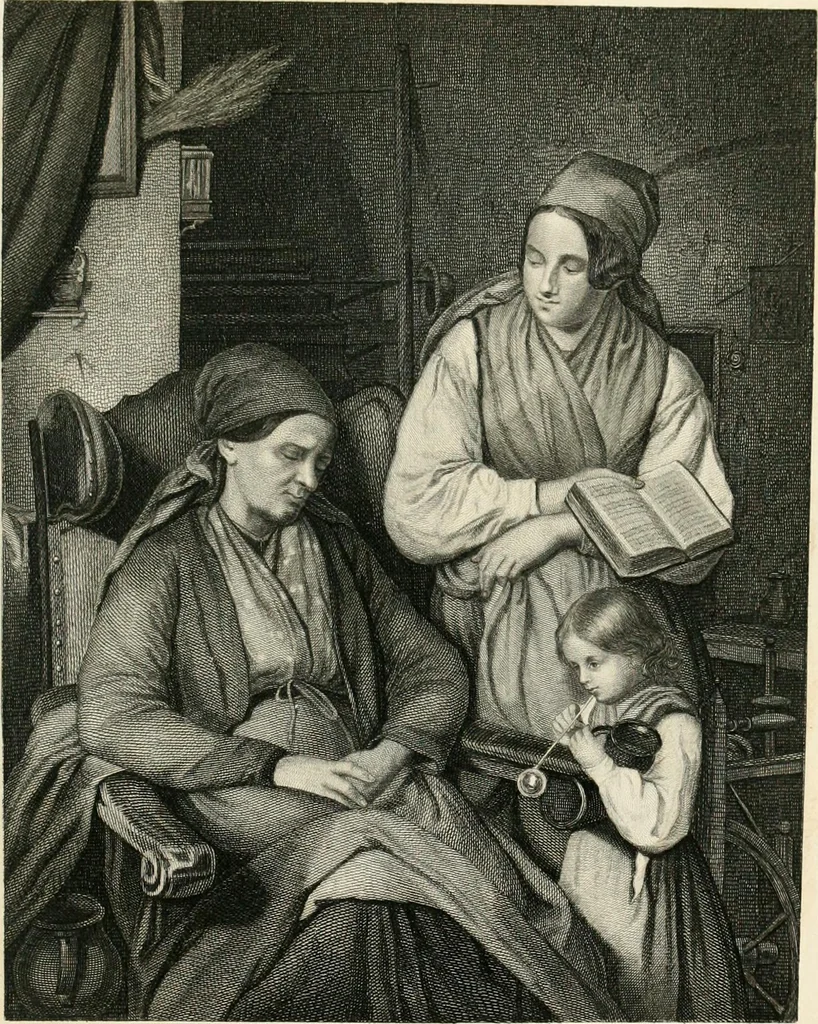 An illustration from The galleries of Vienna; a selection of engravings after the most celebrated pictures in the Imperial gallery of the Belvedere, and from other renowned collections in Vienna. With descriptive text, 1867, leaf 313
