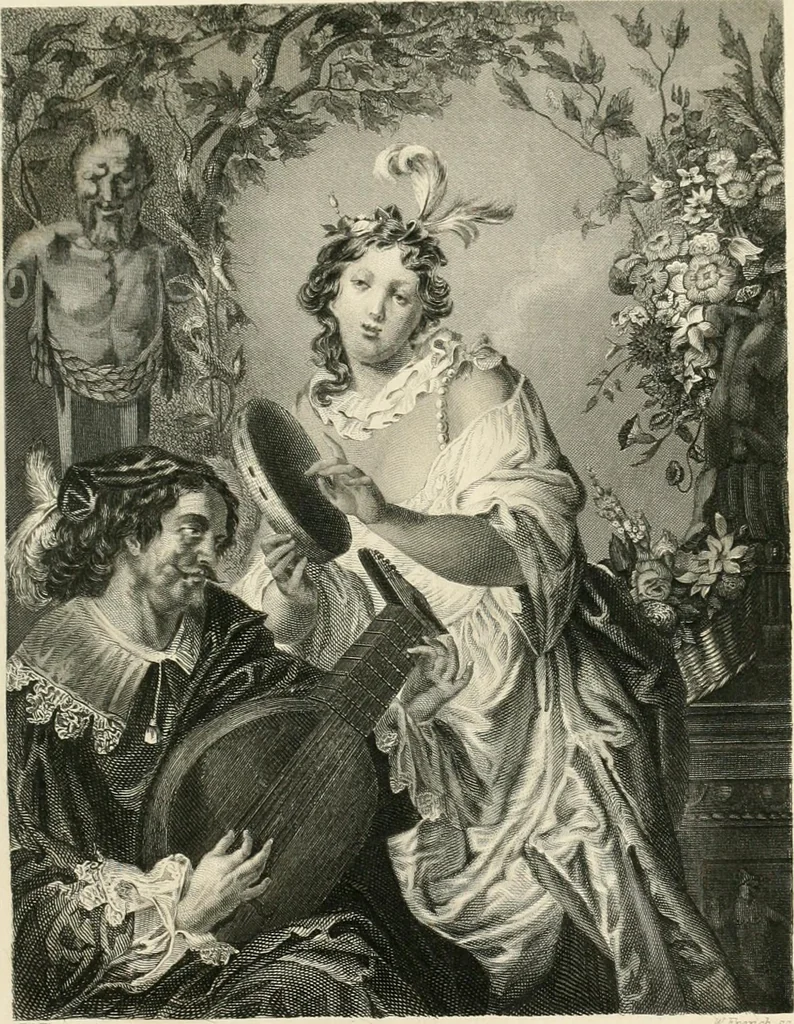 An illustration from The galleries of Vienna; a selection of engravings after the most celebrated pictures in the Imperial gallery of the Belvedere, and from other renowned collections in Vienna. With descriptive text, 1867, leaf 387