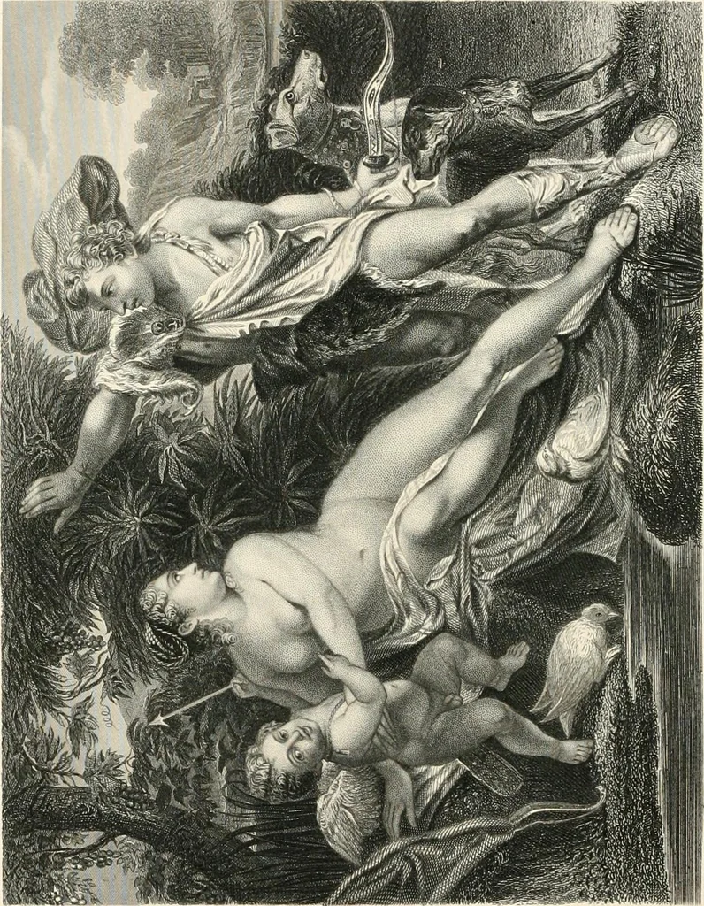 An illustration from The galleries of Vienna; a selection of engravings after the most celebrated pictures in the Imperial gallery of the Belvedere, and from other renowned collections in Vienna. With descriptive text, 1867, leaf 520