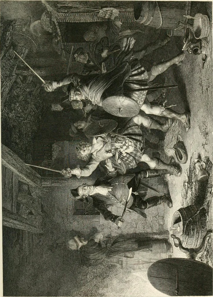 An illustration from The gallery of modern British artists; consisting of a series of engravings from works of the most eminent artists of the day, including Messrs. Turner, Roberts, Harding, Clennel, Dewint, Austin, Messrs. Stanfield, Bonnington, Prout, Cattermole, C. Fielding, Cox, &c. &c, 1834, leaf 139