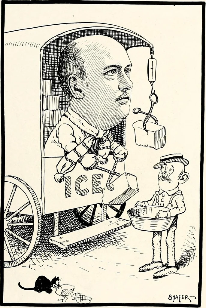 An illustration from A gallery of pen sketches in black and white of "Cincinnatians as we see 'em", 1905, leaf 102