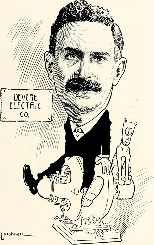 An illustration from A gallery of pen sketches in black and white of "Cincinnatians as we see 'em", 1905, leaf 114