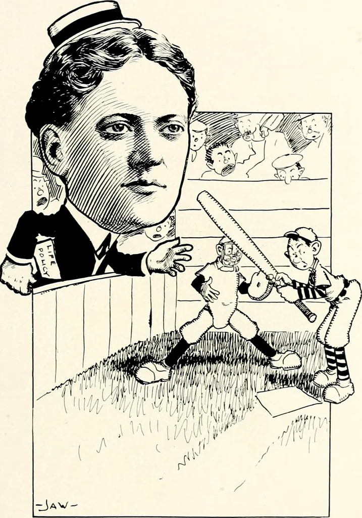An illustration from A gallery of pen sketches in black and white of "Cincinnatians as we see 'em", 1905, leaf 116