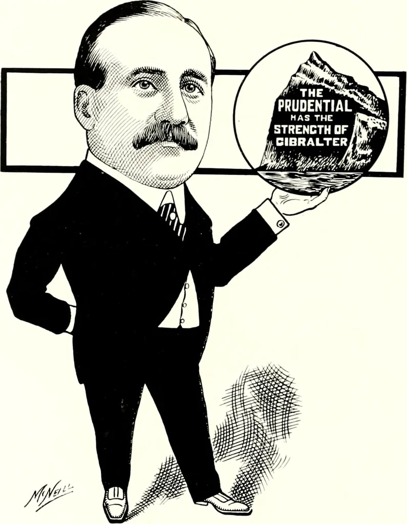 An illustration from A gallery of pen sketches in black and white of "Cincinnatians as we see 'em", 1905, leaf 117