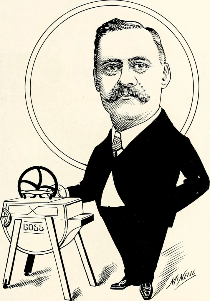 An illustration from A gallery of pen sketches in black and white of "Cincinnatians as we see 'em", 1905, leaf 118