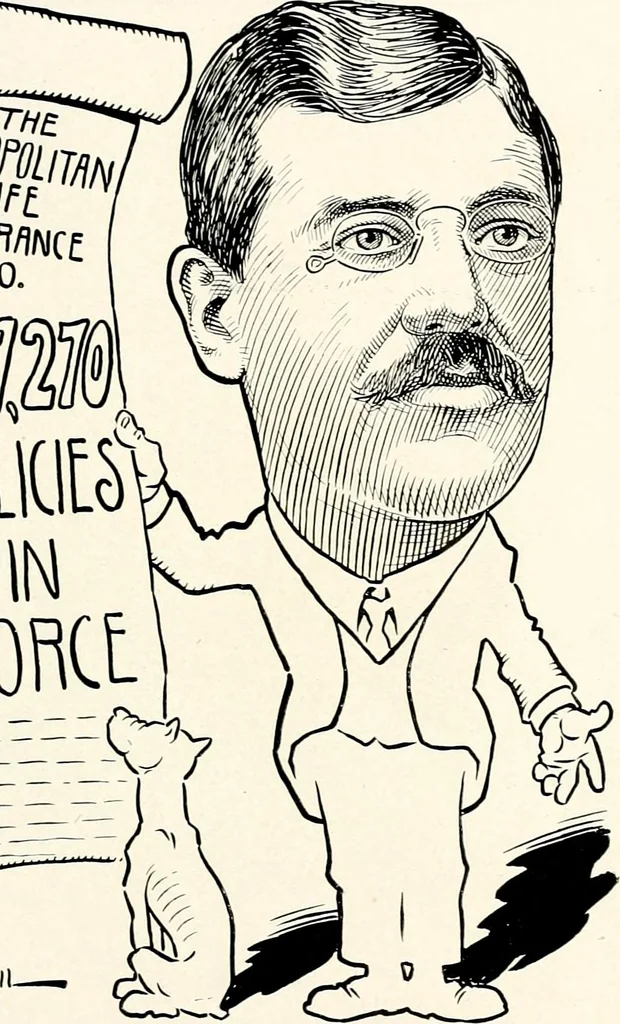 An illustration from A gallery of pen sketches in black and white of "Cincinnatians as we see 'em", 1905, leaf 122