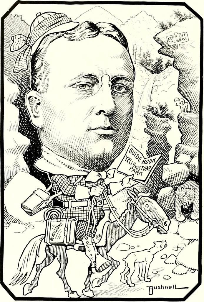 An illustration from A gallery of pen sketches in black and white of "Cincinnatians as we see 'em", 1905, leaf 123