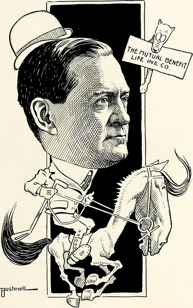 An illustration from A gallery of pen sketches in black and white of "Cincinnatians as we see 'em", 1905, leaf 126