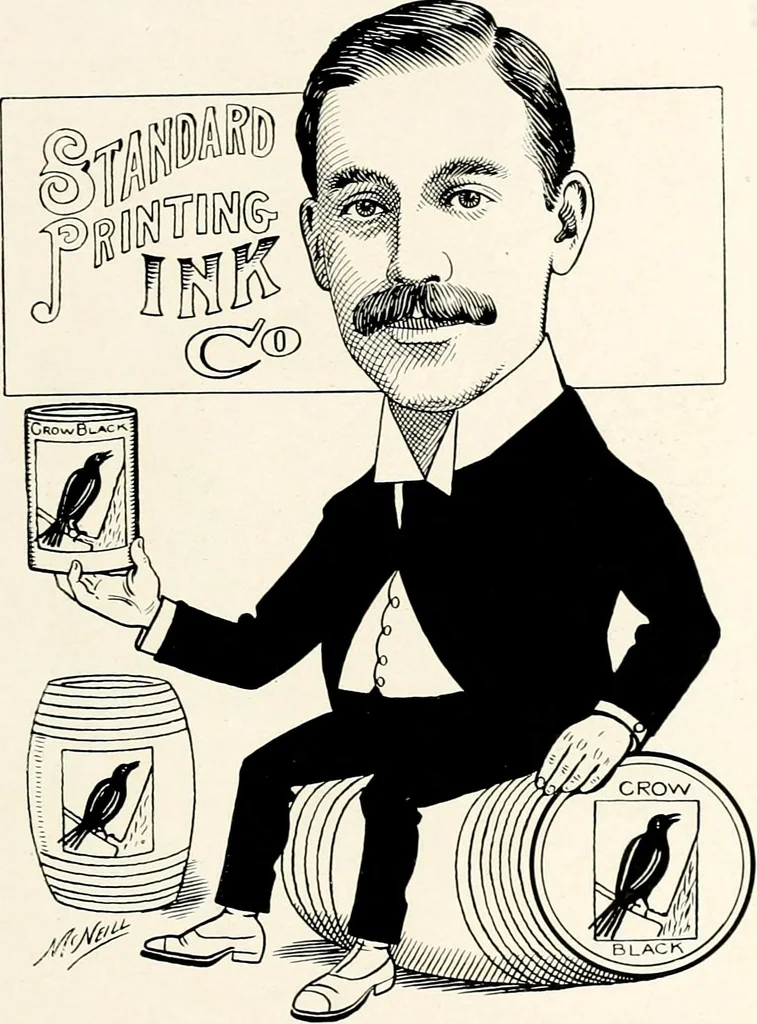 An illustration from A gallery of pen sketches in black and white of "Cincinnatians as we see 'em", 1905, leaf 128