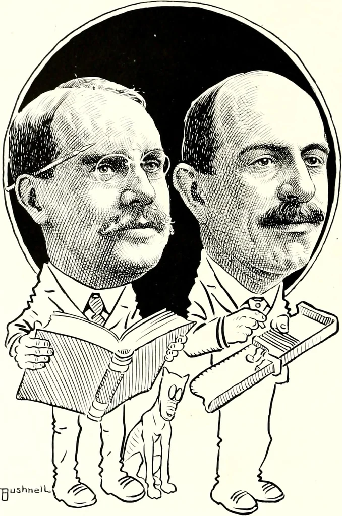 An illustration from A gallery of pen sketches in black and white of "Cincinnatians as we see 'em", 1905, leaf 131