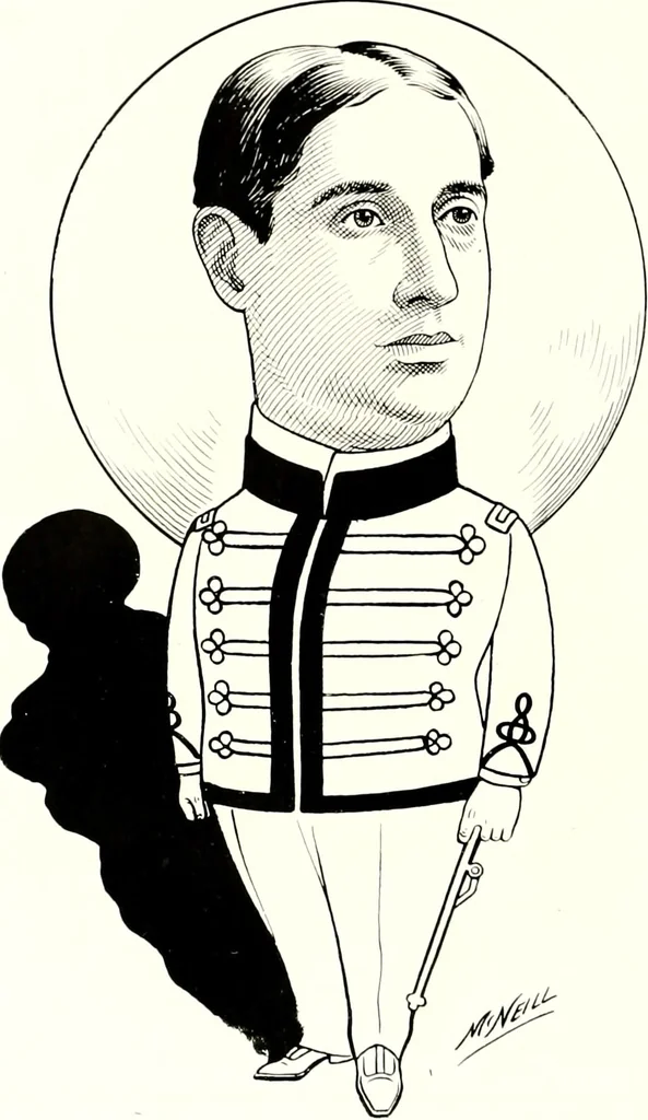 An illustration from A gallery of pen sketches in black and white of "Cincinnatians as we see 'em", 1905, leaf 145