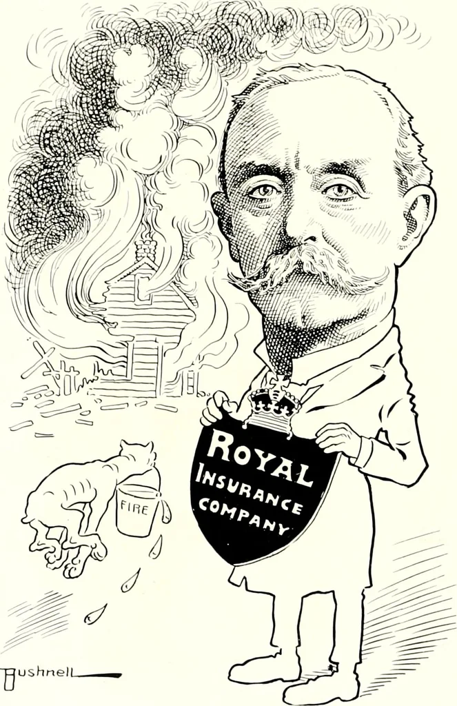 An illustration from A gallery of pen sketches in black and white of "Cincinnatians as we see 'em", 1905, leaf 149