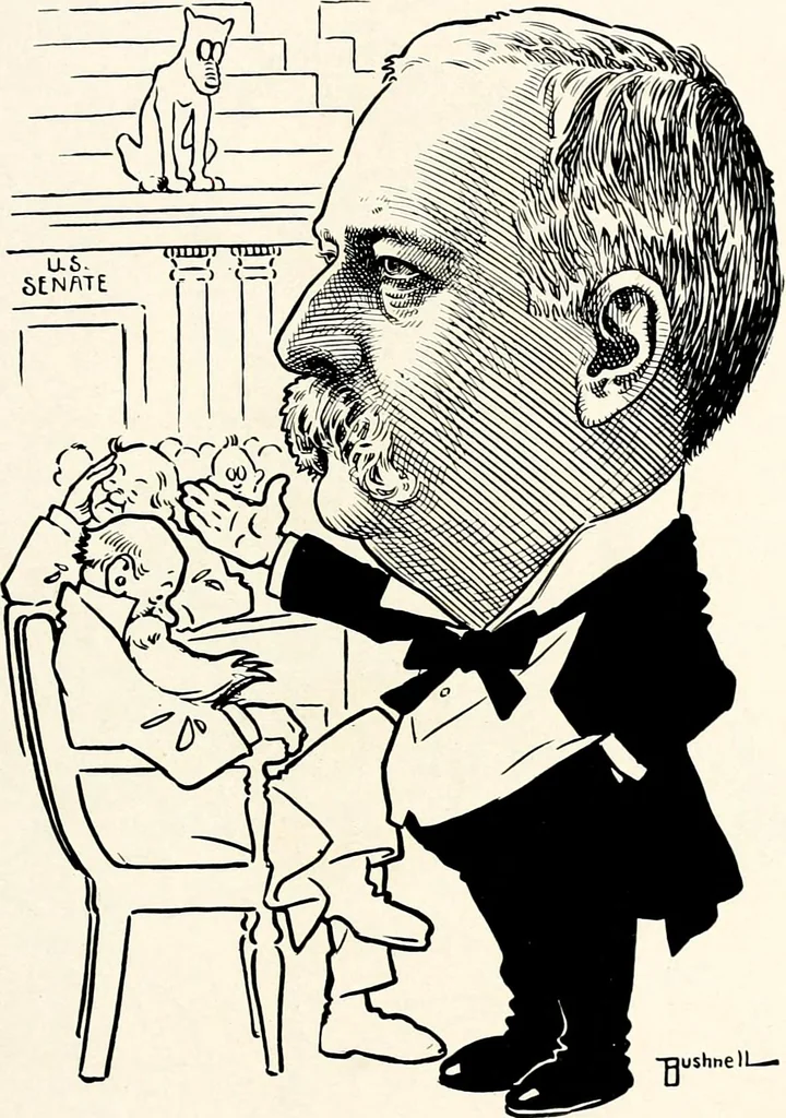 An illustration from A gallery of pen sketches in black and white of "Cincinnatians as we see 'em", 1905, leaf 150