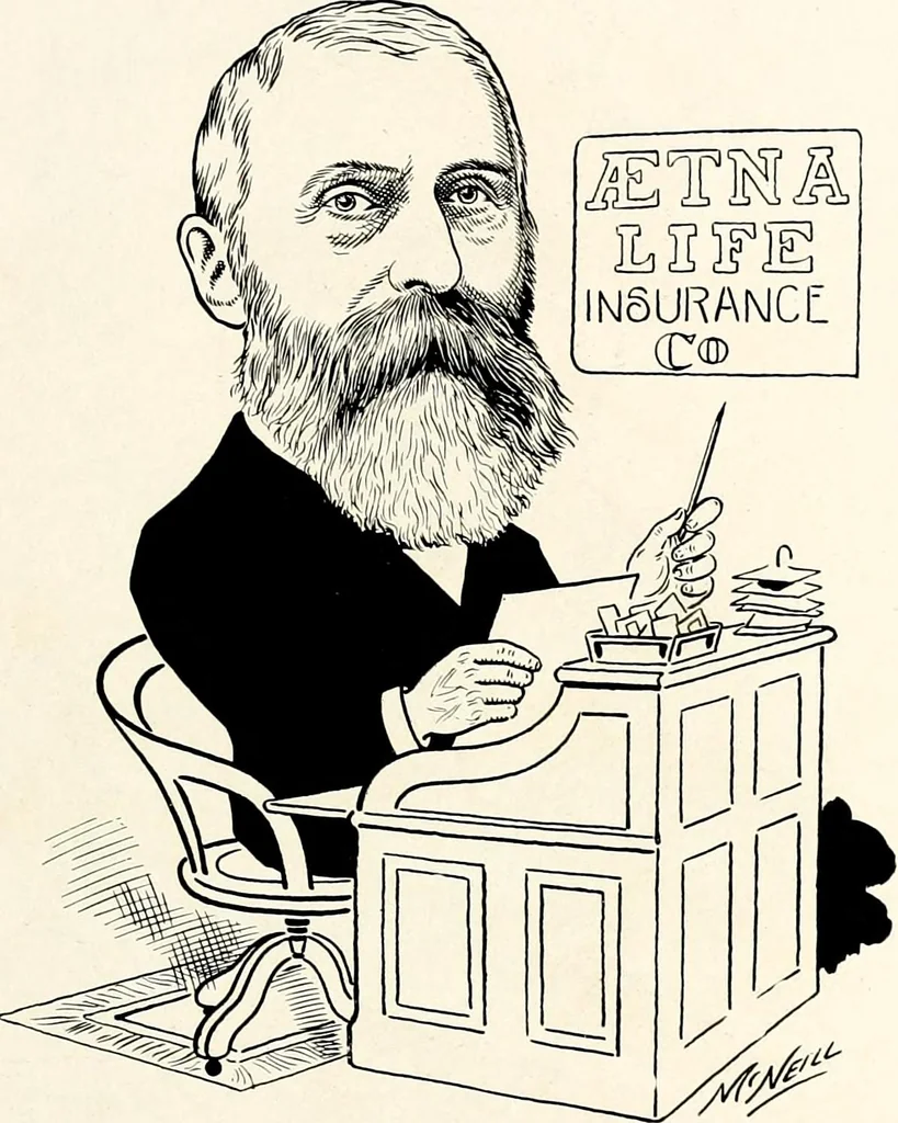 An illustration from A gallery of pen sketches in black and white of "Cincinnatians as we see 'em", 1905, leaf 152