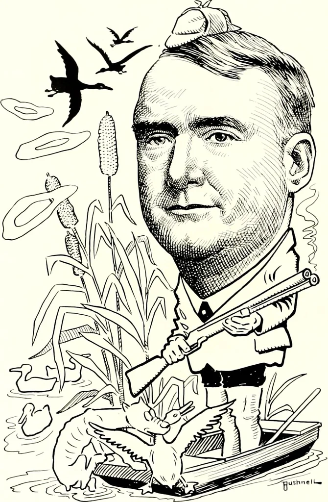 An illustration from A gallery of pen sketches in black and white of "Cincinnatians as we see 'em", 1905, leaf 153