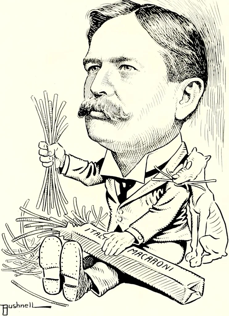 An illustration from A gallery of pen sketches in black and white of "Cincinnatians as we see 'em", 1905, leaf 155