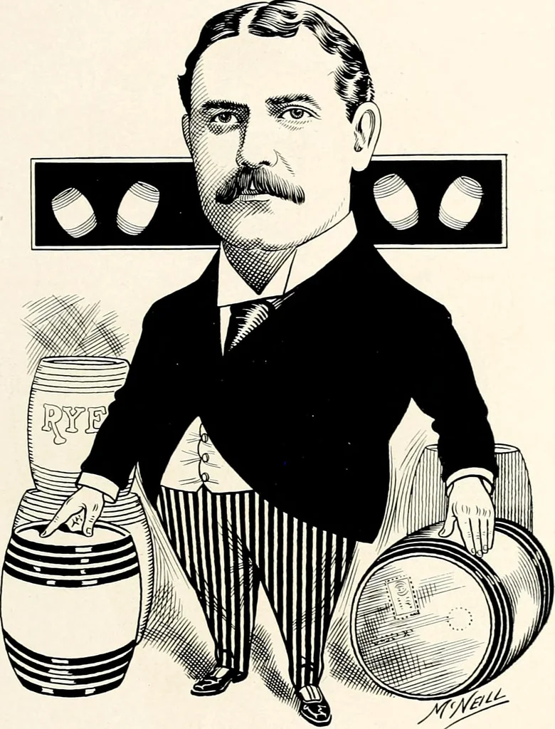 An illustration from A gallery of pen sketches in black and white of "Cincinnatians as we see 'em", 1905, leaf 158