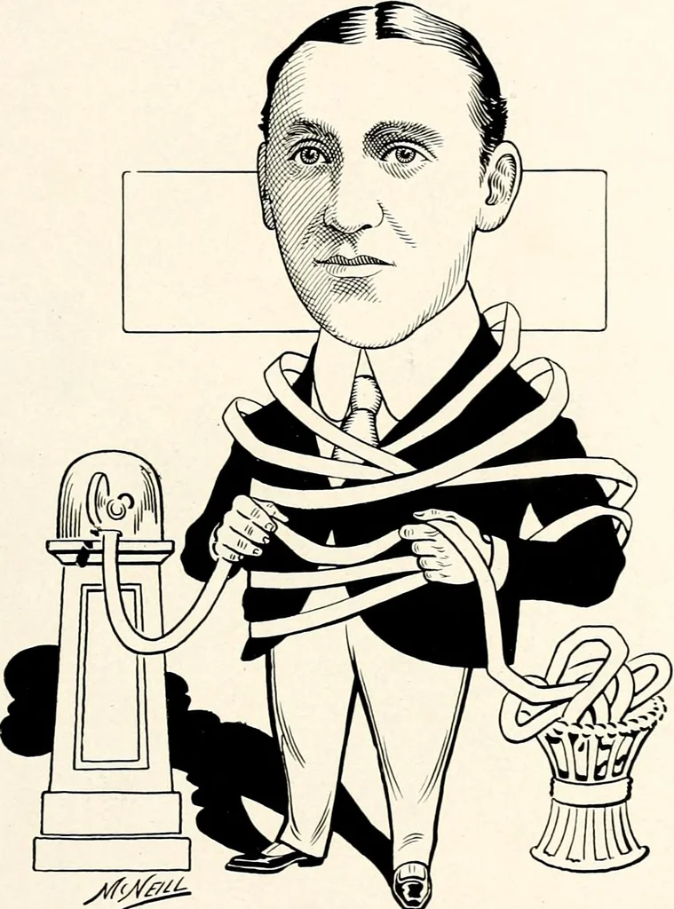 An illustration from A gallery of pen sketches in black and white of "Cincinnatians as we see 'em", 1905, leaf 160