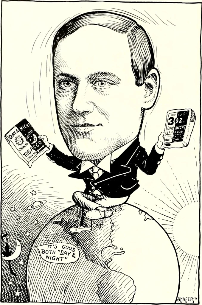 An illustration from A gallery of pen sketches in black and white of "Cincinnatians as we see 'em", 1905, leaf 161