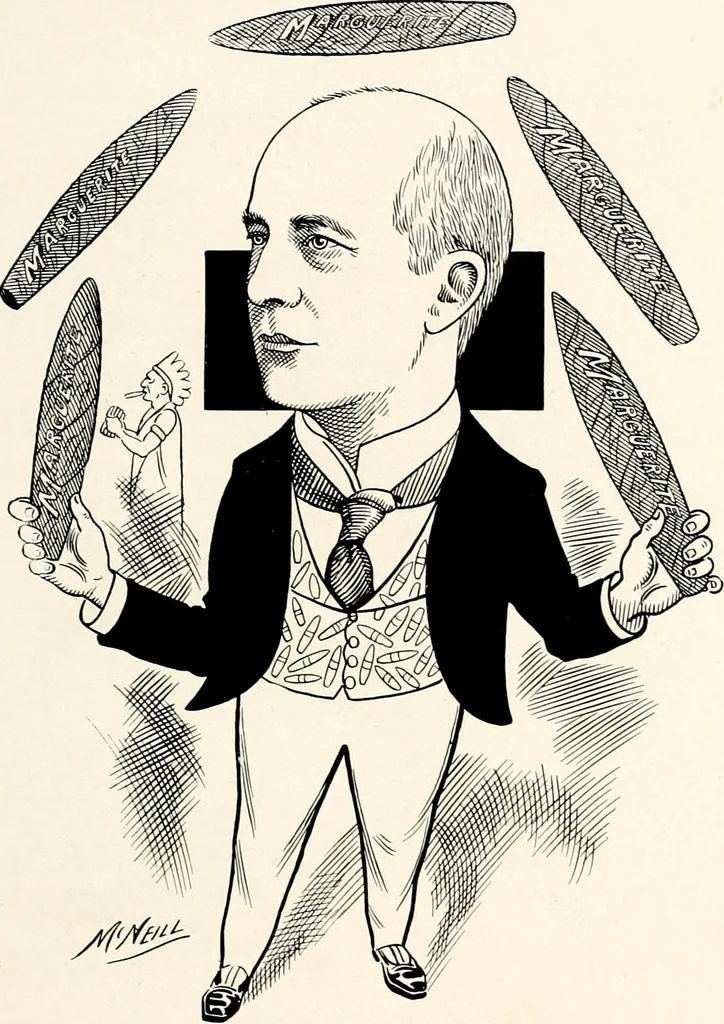 An illustration from A gallery of pen sketches in black and white of "Cincinnatians as we see 'em", 1905, leaf 164