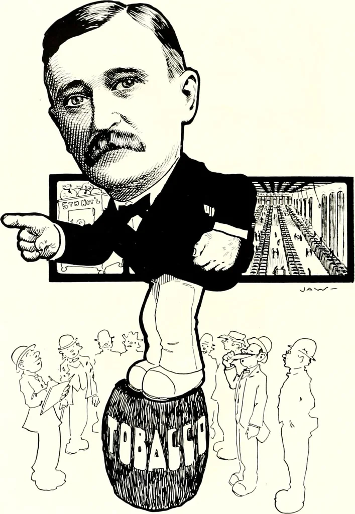 An illustration from A gallery of pen sketches in black and white of "Cincinnatians as we see 'em", 1905, leaf 171