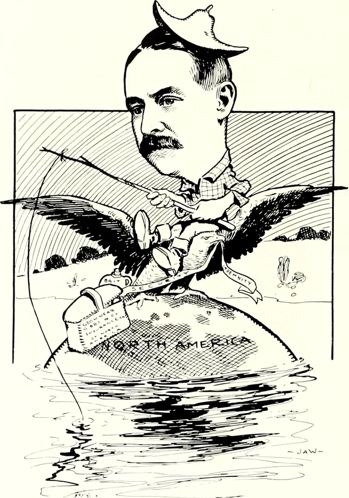 An illustration from A gallery of pen sketches in black and white of "Cincinnatians as we see 'em", 1905, leaf 175