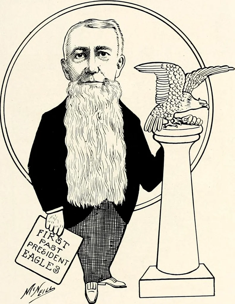 An illustration from A gallery of pen sketches in black and white of "Cincinnatians as we see 'em", 1905, leaf 176