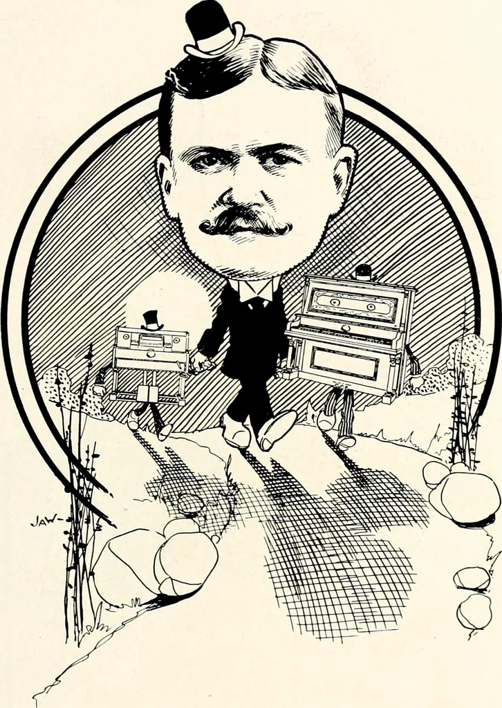 An illustration from A gallery of pen sketches in black and white of "Cincinnatians as we see 'em", 1905, leaf 186