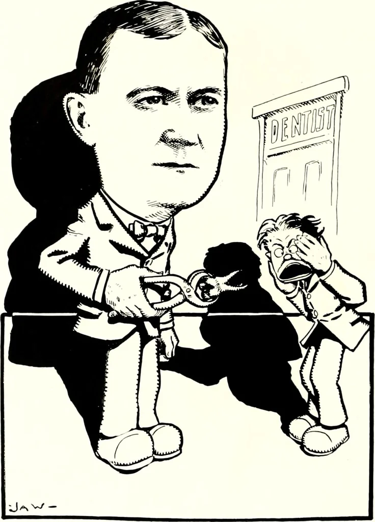An illustration from A gallery of pen sketches in black and white of "Cincinnatians as we see 'em", 1905, leaf 187