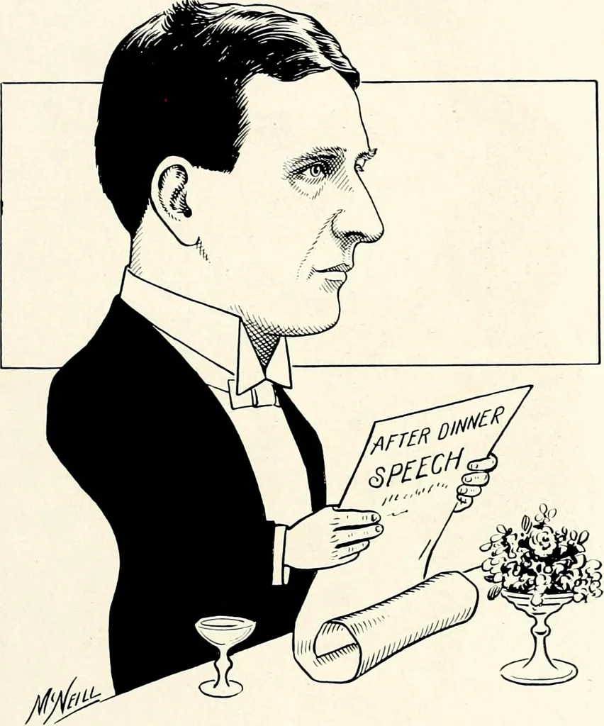 An illustration from A gallery of pen sketches in black and white of "Cincinnatians as we see 'em", 1905, leaf 188