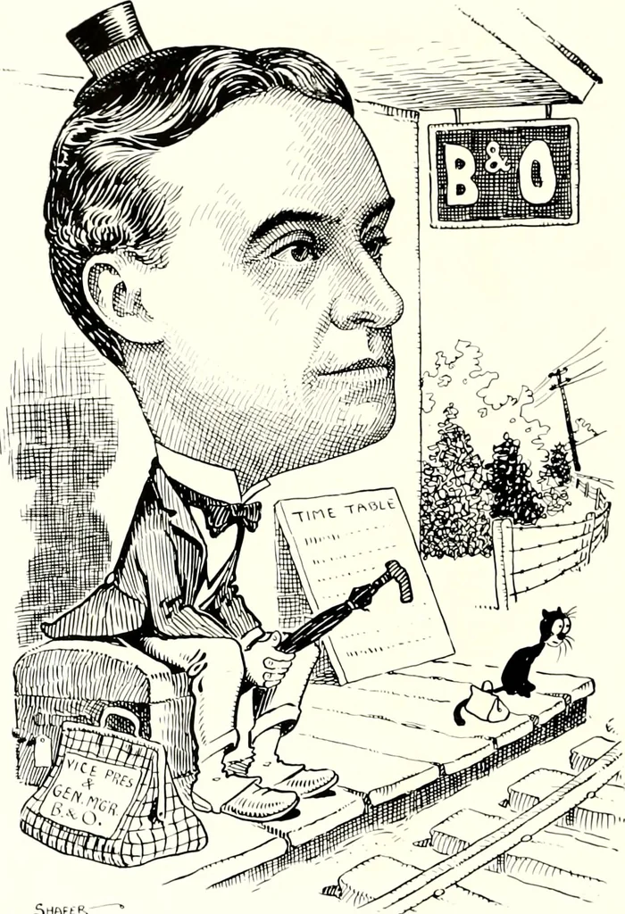 An illustration from A gallery of pen sketches in black and white of "Cincinnatians as we see 'em", 1905, leaf 189