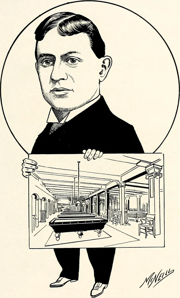 An illustration from A gallery of pen sketches in black and white of "Cincinnatians as we see 'em", 1905, leaf 194