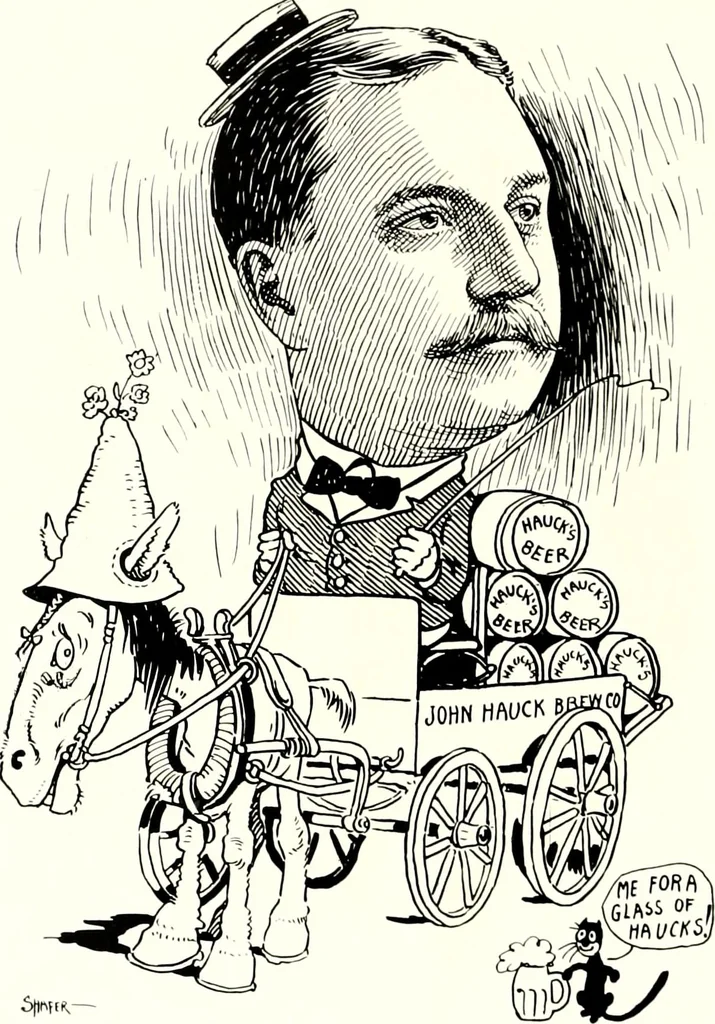 An illustration from A gallery of pen sketches in black and white of "Cincinnatians as we see 'em", 1905, leaf 207