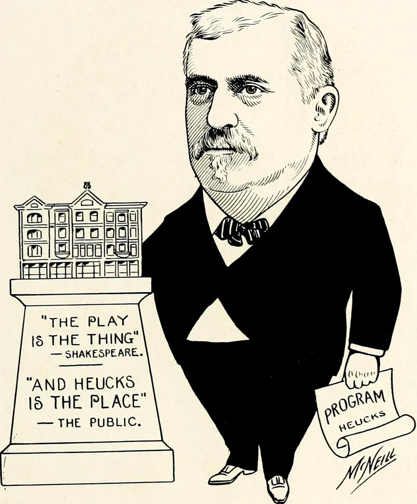 An illustration from A gallery of pen sketches in black and white of "Cincinnatians as we see 'em", 1905, leaf 216