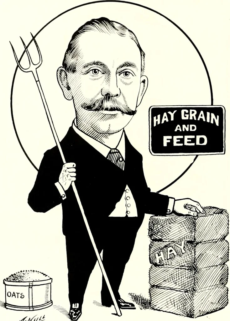 An illustration from A gallery of pen sketches in black and white of "Cincinnatians as we see 'em", 1905, leaf 217