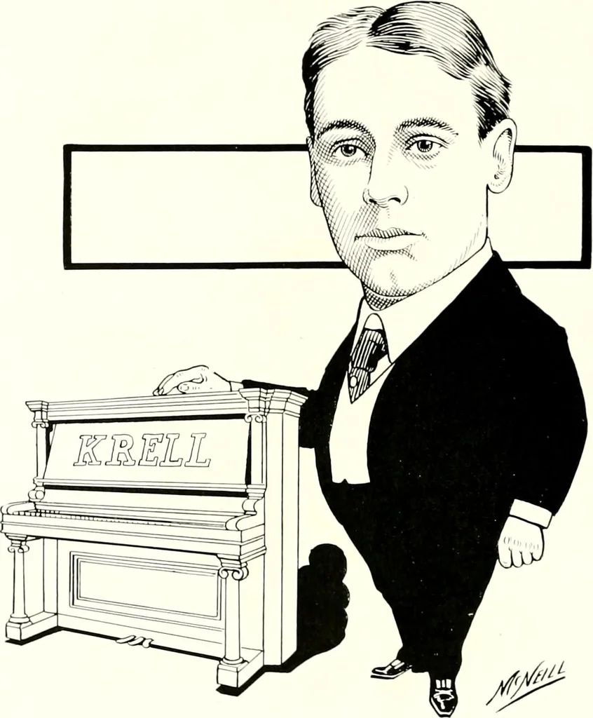 An illustration from A gallery of pen sketches in black and white of "Cincinnatians as we see 'em", 1905, leaf 219