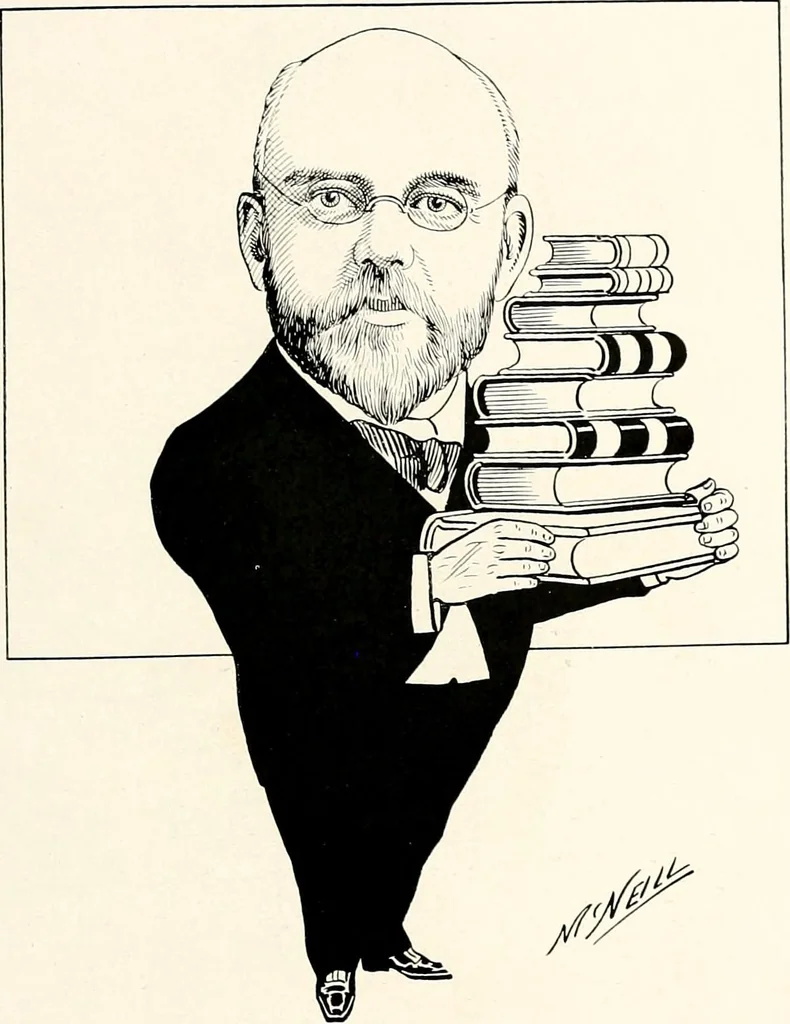 An illustration from A gallery of pen sketches in black and white of "Cincinnatians as we see 'em", 1905, leaf 224