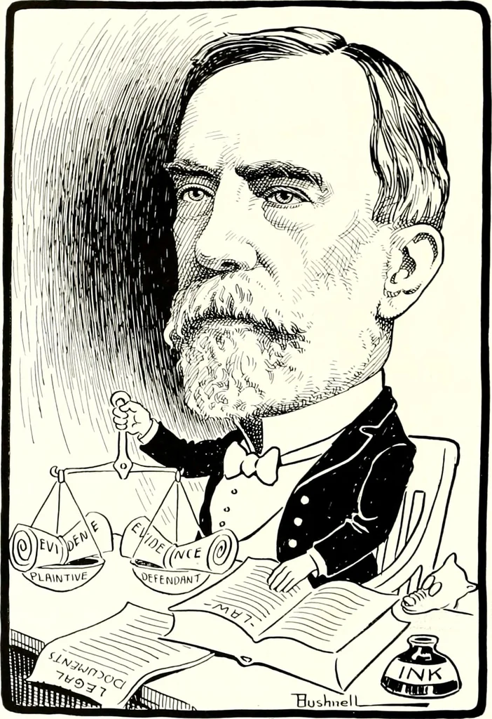 An illustration from A gallery of pen sketches in black and white of "Cincinnatians as we see 'em", 1905, leaf 229