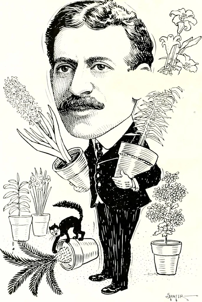 An illustration from A gallery of pen sketches in black and white of "Cincinnatians as we see 'em", 1905, leaf 23